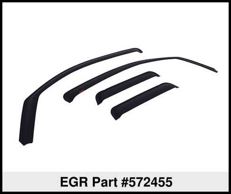 EGR 02-08 Dodge F/S Pickup Quad Cab In-Channel Window Visors - Set of 4 - Matte 572455 572455 Thumbnail