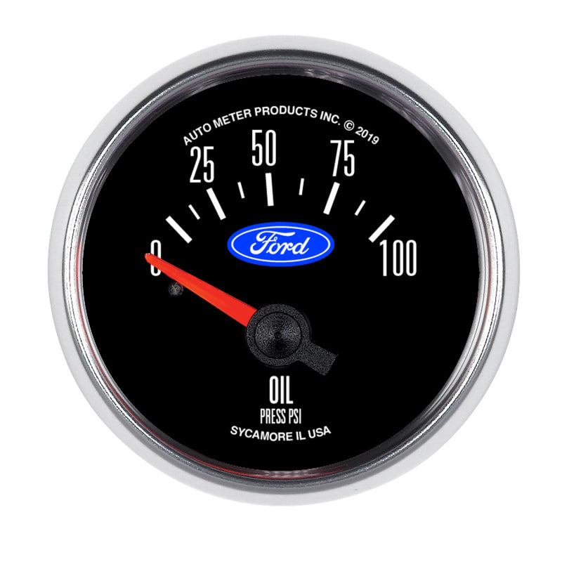 Autometer Ford 2-1/16in. 100 PSI Electric Oil Pressure Gauge 880821 880821 Photo - Primary
