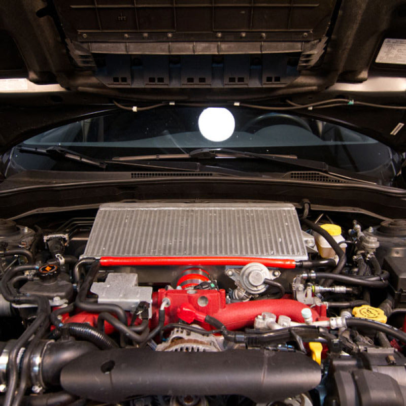 Mishimoto Top-Mount Intercooler Kit Black Cooler - Red Hoses 08-15 WRX STi MMTMIC-STI-08BKRD User 5