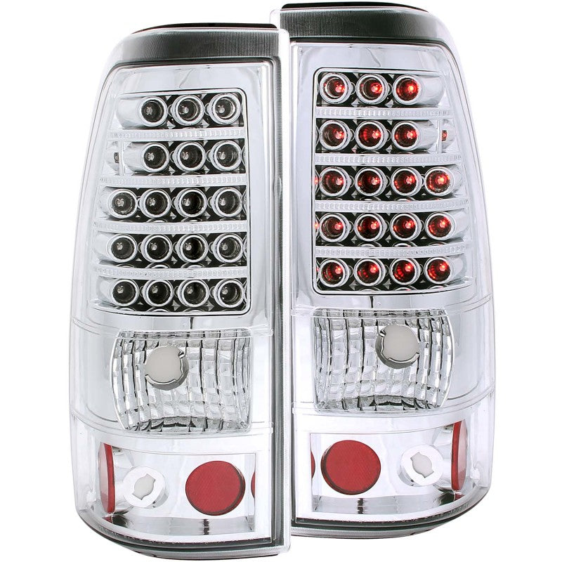 Anzo 2003-2006 Chevrolet Silverado 1500 LED Taillights Chrome 311008 Photo - Primary