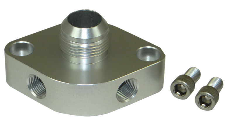 Moroso Chevrolet Big Block/Small Block Water Outlet Filler Neck -16An w/O-Ring & Two 3/8in NPT Ports 63475 63475 Photo - Primary