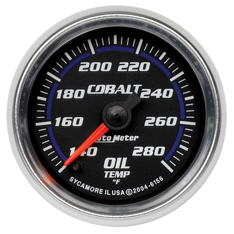 Autometer Gauge, Oil Temp, 2 1/16", 140-280 Deg F, Digital Stepper Motor, Cobalt 6156 Photo - Primary