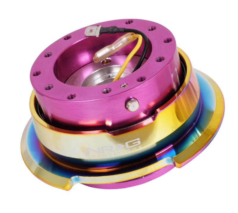 NRG 2.8 Quick Release Purple Body Neochrome Ring SRK-280PP-MC Photo - Primary