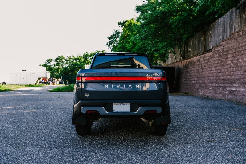 Rally Armor 2022 Rivian R1T Black UR Mud Flap w/ Tangerine Scream Logo MF18-UR-BLK/TS MF18-UR-BLK/TS User 1