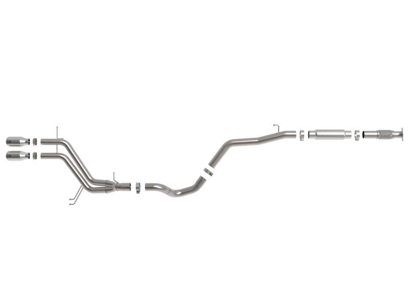 aFe Takeda 2-1/2in to 3in SS-304 Cat-Back Exhaust w/ Polished Tips 13-17 Hyundai Veloster L4-1.6L 49-37018-P 49-37018-P Photo - Unmounted