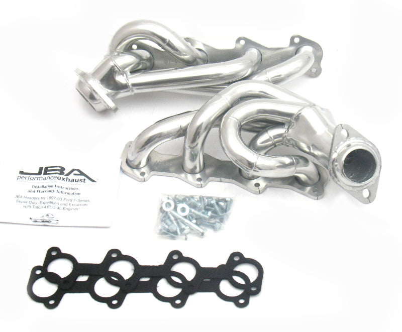 JBA 97-03 Ford F-150 5.4L 2V 1-1/2in Primary Silver Ctd Cat4Ward Header 1679SJS 1679SJS Photo - Primary