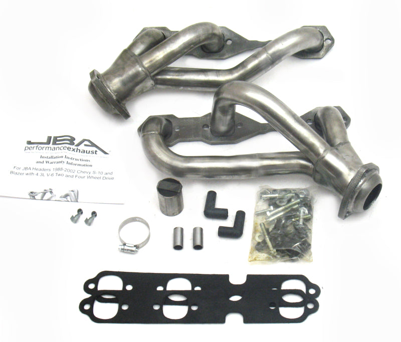 JBA 88-95 & 02-03 GM S-Truck 4.3L V6 4WD 1-1/2in Primary Raw 409SS Cat4Ward Header 1840S-3 1840S-3 Photo - Primary