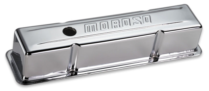 Moroso Stamped Steel Valve Cover, Chrome Plated SBC 68102 Photo - Primary