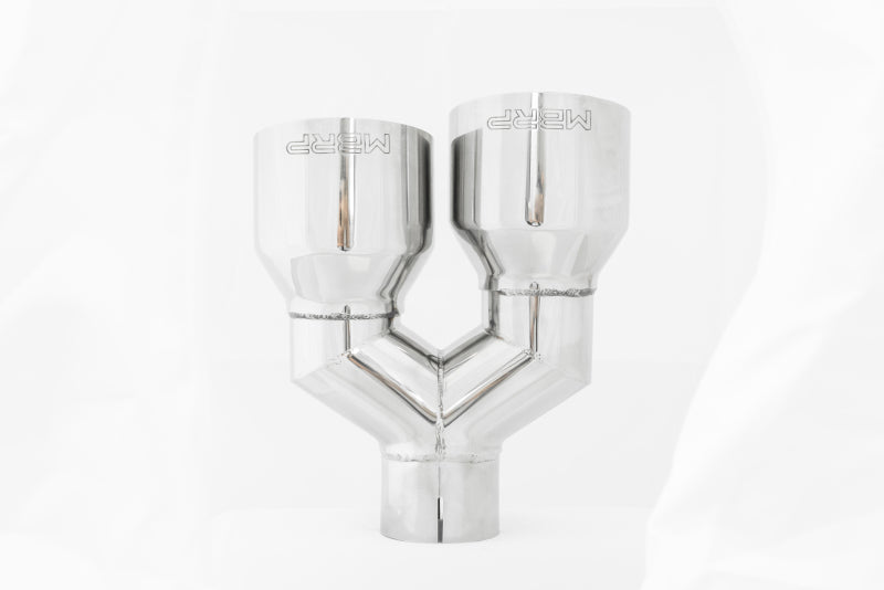 MBRP Universal T304 SS Dual Tip 4in OD/2.5in Inlet T5177 T5177 Photo - Close Up