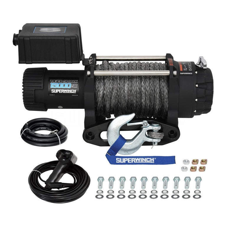 Superwinch 15000lb Winch 15/32in x 78ft Synthetic Rope SUP1515001 1515001 Photo - Unmounted