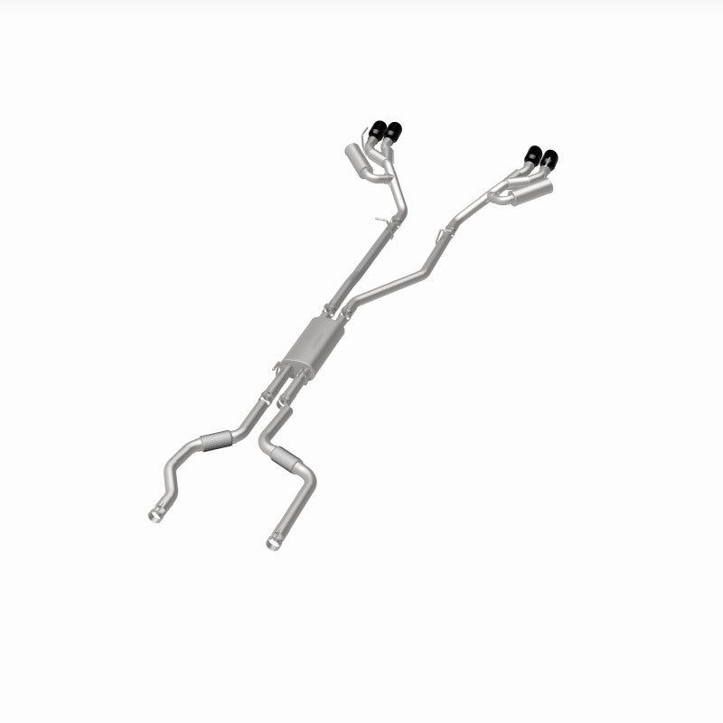 MagnaFlow 20-21 Ford Explorer 3.0L V6 Dual Exit Quad Black Chrome Tip Street Series Cat-Back Exhaust 19515 19515 360 Degree Image Set