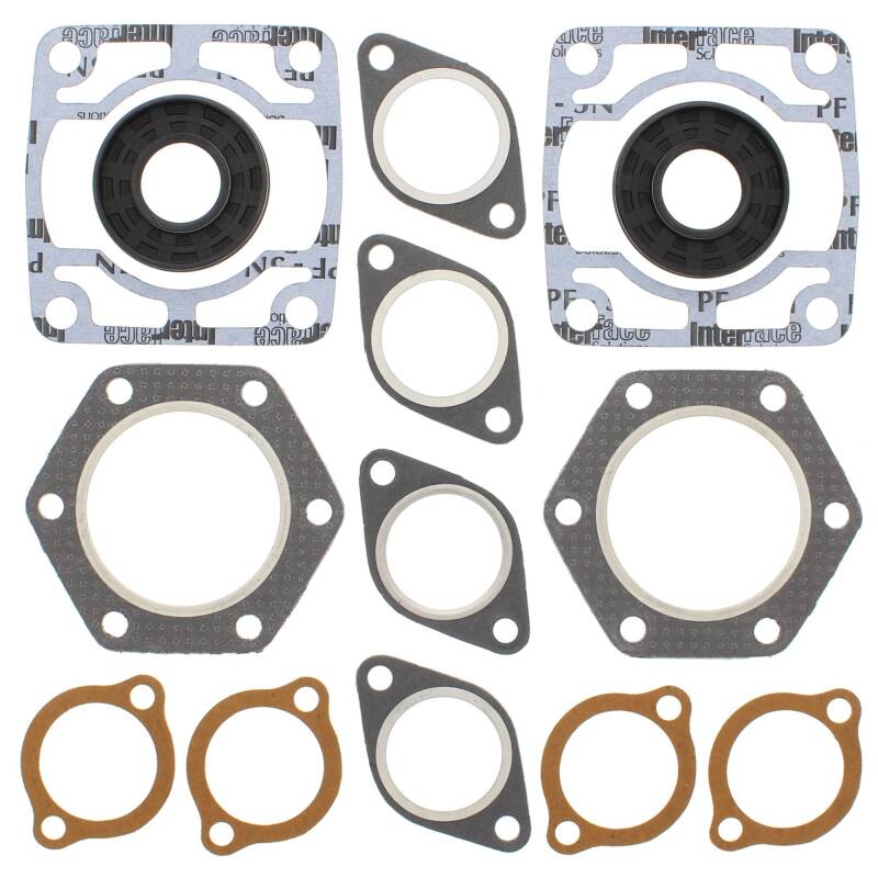 Vertex Pistons Vertex Gaskets 75-77 Polaris Electra Complete Gasket Kit w/ Oil Seals 711078 711078 Photo - Primary
