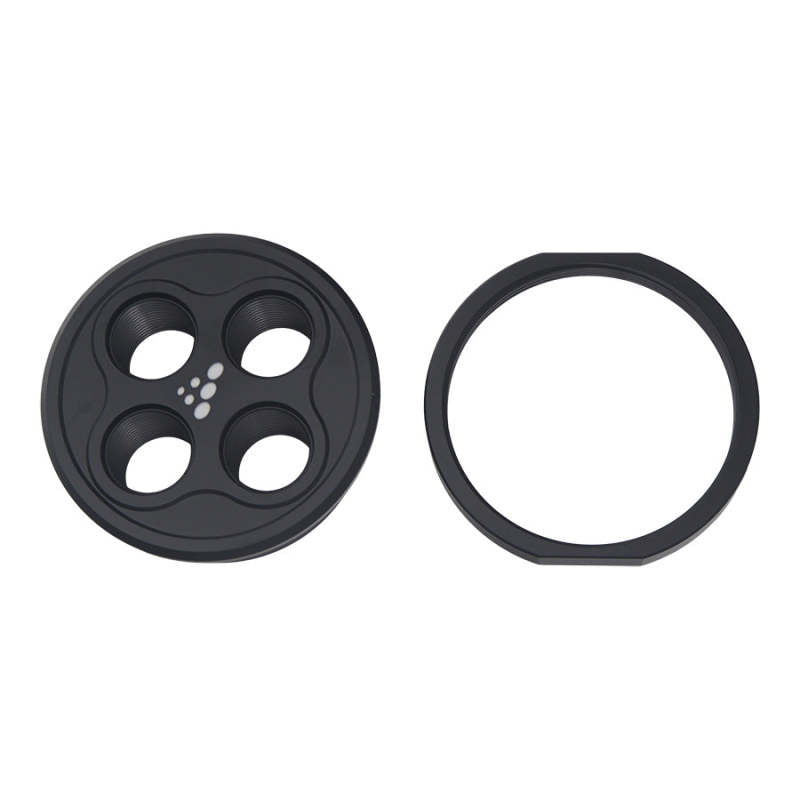 DeatschWerks Quad 10AN ORB Bulkhead - Anodized Matte Black 6-03-0701 6-03-0701 Photo - Primary