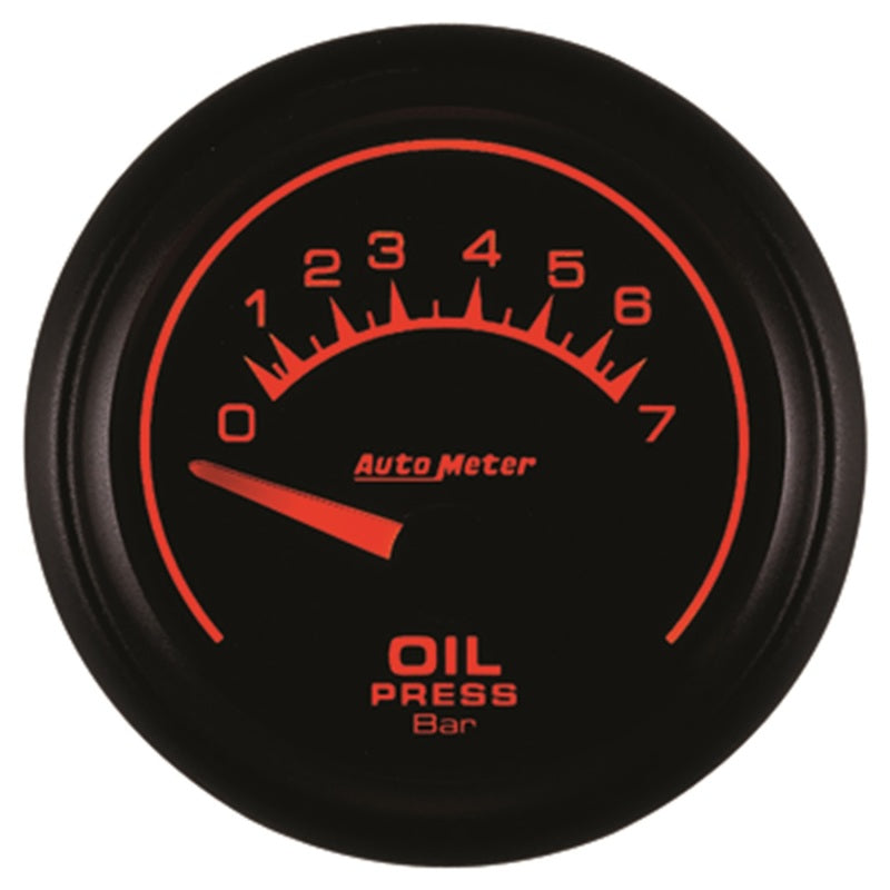 Autometer ES 52.4mm 0-7 Bar Oil Pressure SSE Gauge 5927-M 5927-M Photo - Primary