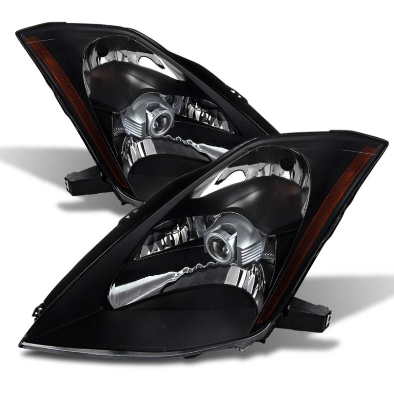 SPYDER Xtune Nissan 350Z 03-05 Crystal Headlights Xenon/Hid Model Only Black HD-JH-N350Z-HID-BK 9023989 9023989 Photo - Primary