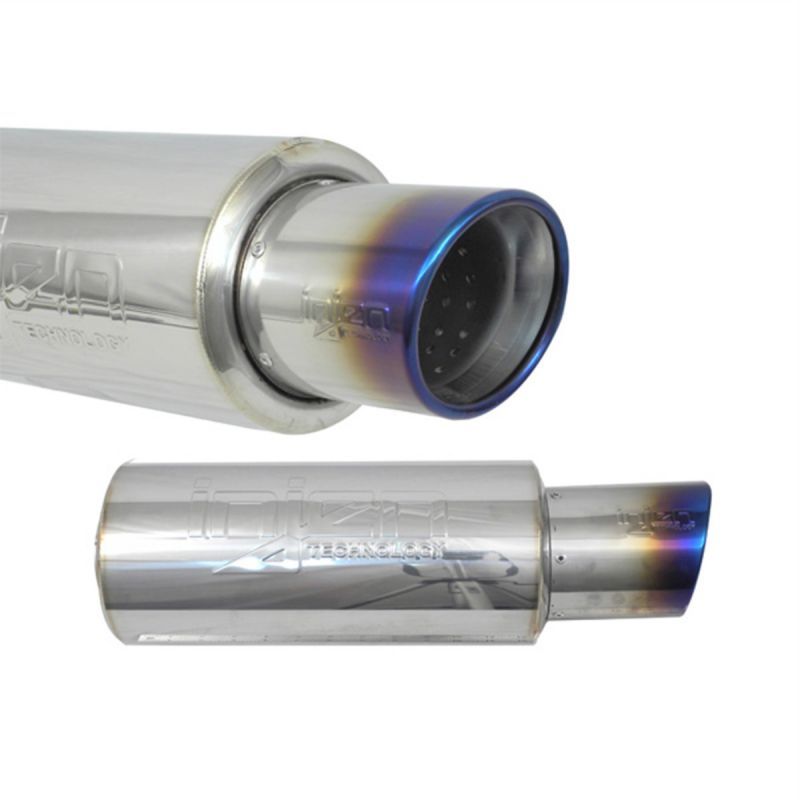 Injen Universal Muffler W/titanium Burnt Rolled Tip And Stainles SES225TT Photo - out of package