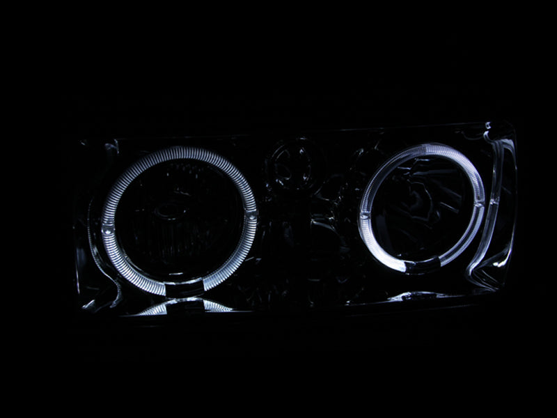 Anzo 1991-1994 Toyota Land Cruiser Crystal Headlights w/ Halo Chrome 111092 Photo - Unmounted