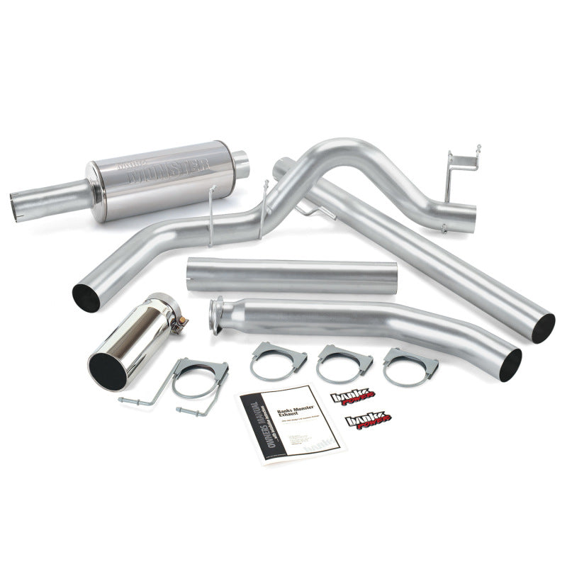 Banks Power 98-02 Dodge 5.9L Ext Cab Monster Exhaust System - SS Single Exhaust w/ 48636 Photo - Primary