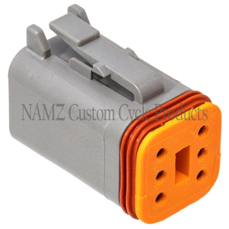NAMZ Deutsch DT Series 6-Wire Plug & Wedgelock - Grey (Repl. HD 72136-94GY) DP-6G DP-6G Photo - Primary