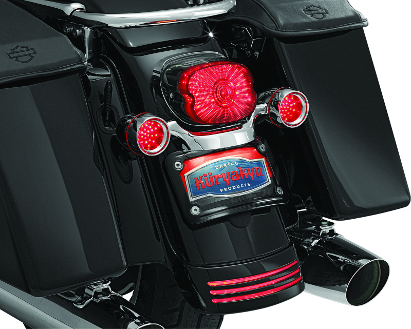 Kuryakyn Curved Lic Plate Mount Blk 3149 3149 User 1