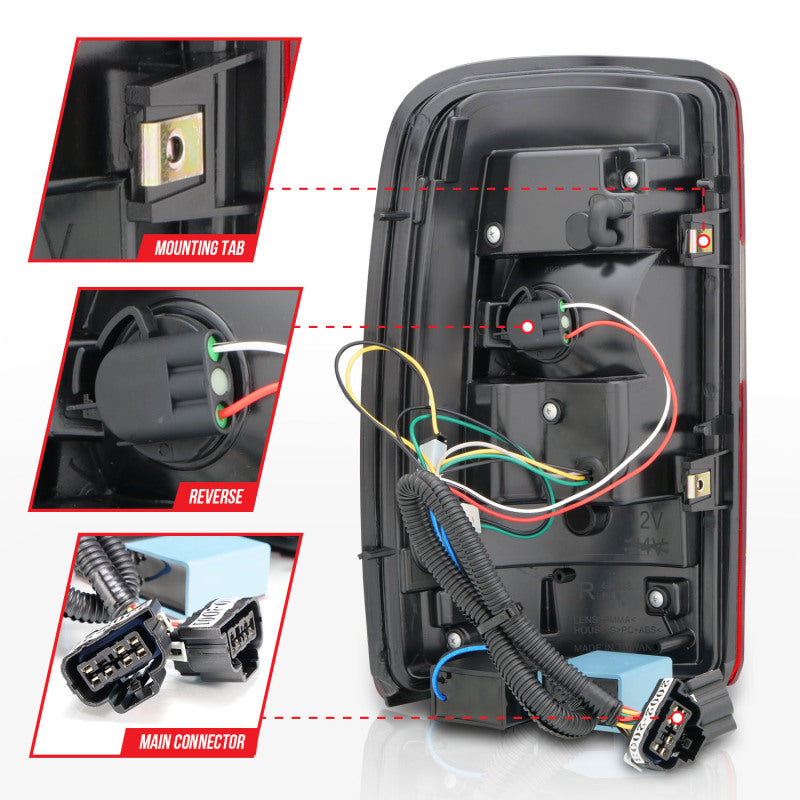 ANZO 2000-2006 Chevrolet Tahoe LED Tail Lights w/ Clear Lens Black Housing 311362 311362 User 4