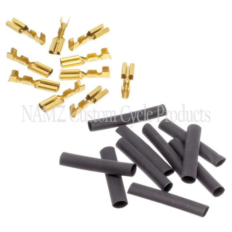 NAMZ 69-81 HD Brake Switches 1/8in. Female Crimp Terminal 22-16g w/Heat Shrink - 10 Pack (HD 9904) NHD-9904 NHD-9904 Photo - Primary