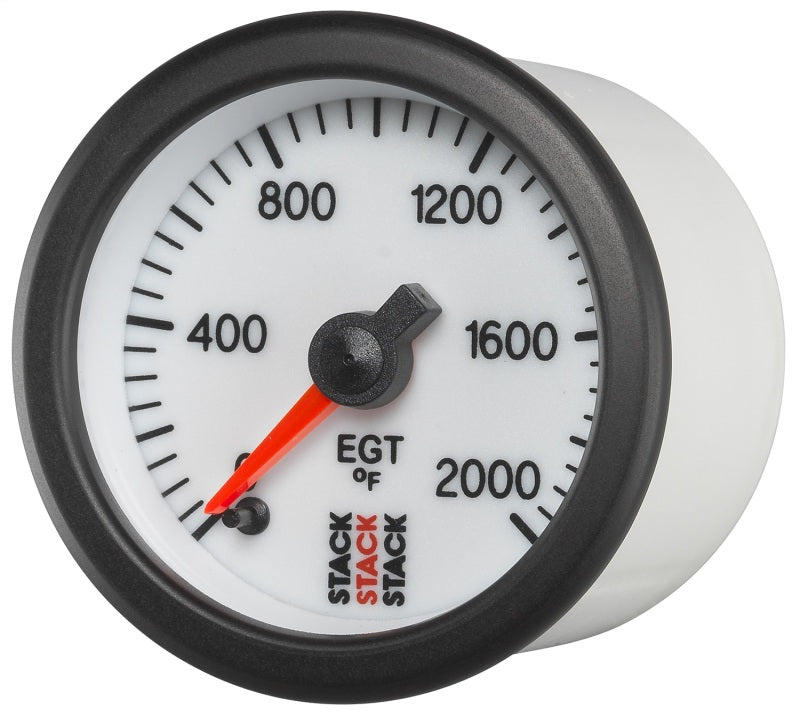 Autometer Stack 52mm 0-2000 Deg F Pro Stepper Motor Exhaust Gas Temp Gauge - White ST3364 ST3364 User 2