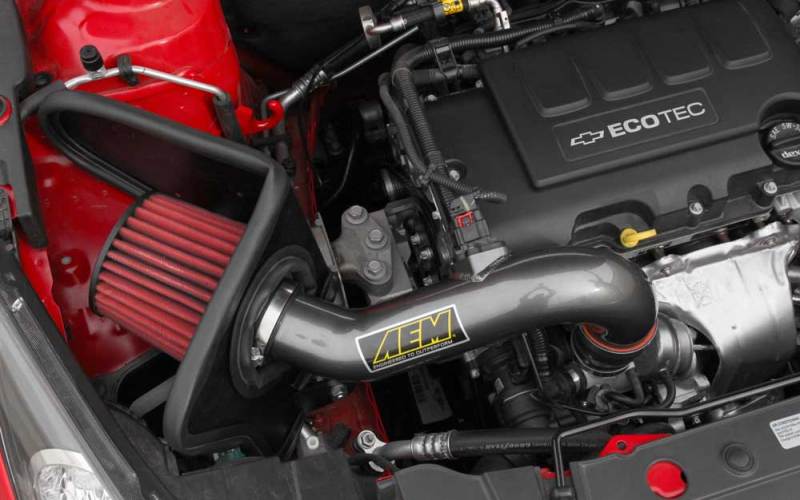 AEM Induction AEM 2011-2014 Chevrolet Cruze 1.4L - Cold Air Intake System - Gunmetal Gray 21-744C 21-744C Photo - Mounted