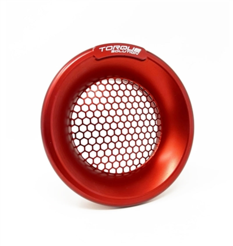 Torque Solution Billet Turbo Velocity Stack Shield For 4in Inlet - Red TS-VS-740-RD TS-VS-740-RD User 1