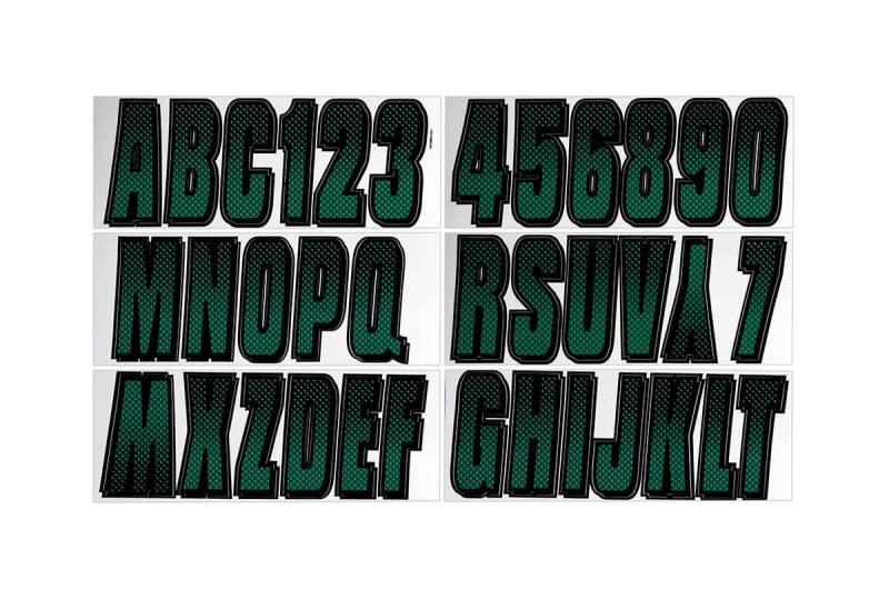 Hardline Boat Lettering Registration Kit 3 in. - 300 Forest Green/Black TEBKG300 TEBKG300 Photo - Primary