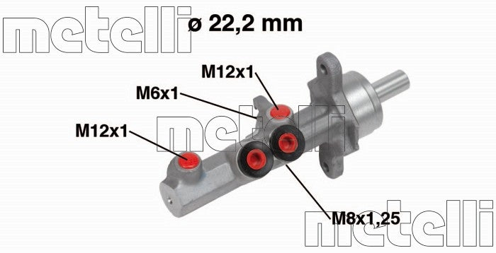 METELLI Brake Master Cylinder 05-0721