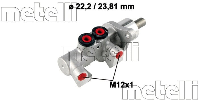 Metelli Brake Master Cylinder