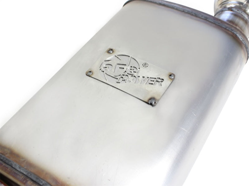 aFe MACH Force-Xp 3in 409 Stainless Steel Axle-Back Exhaust System w/Polis 49-43052-P Photo - Unmounted