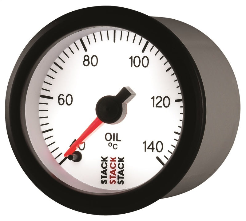 Autometer Stack 52mm 40-140 Deg C 1/8in NPTF Male Pro Stepper Motor Oil Temp Gauge - White ST3359 ST3359 User 3