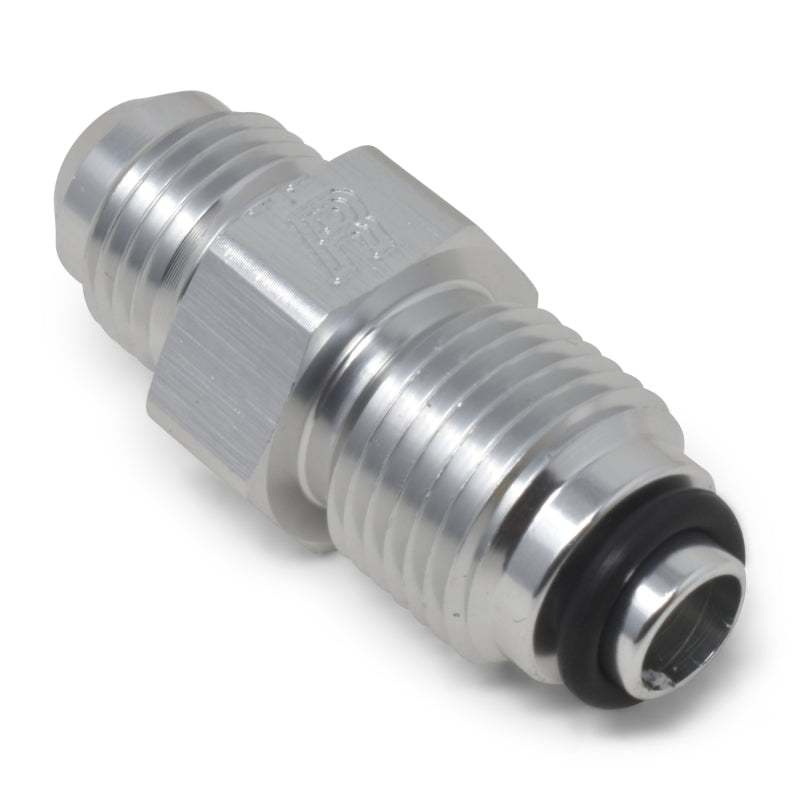 Russell Power Steering Adapter 11/16-18 O-Ring To 6 AN Male Clear Anodize 648040 Photo - out of package