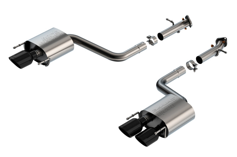 Borla 15-24 Lexus RC F Axle-Back Exhaust System S-Type - Black Chrome 11981BC 11981BC Photo - Primary