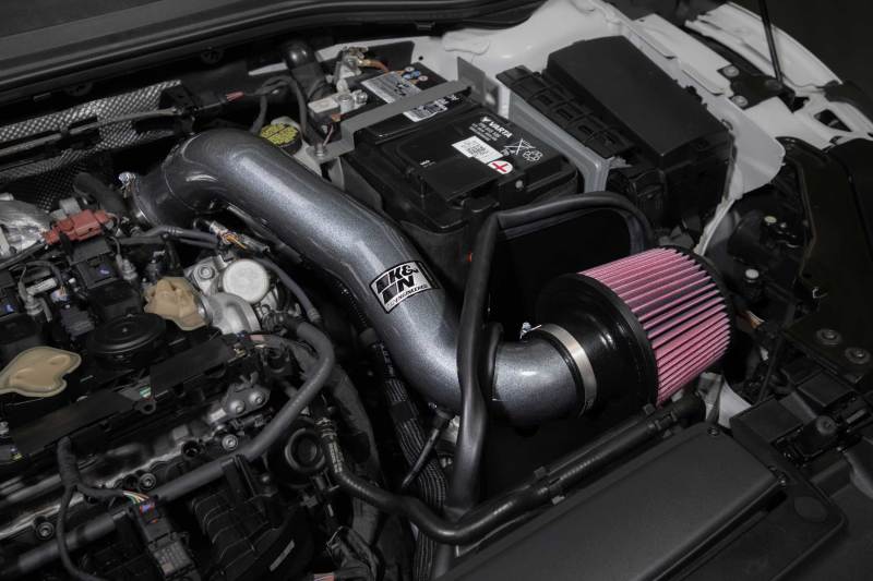K&N Engineering K&N 22-23 Volkswagen Golf R Typhoon Performance Air Intake System 69-9510TC 69-9510TC Photo - Mounted