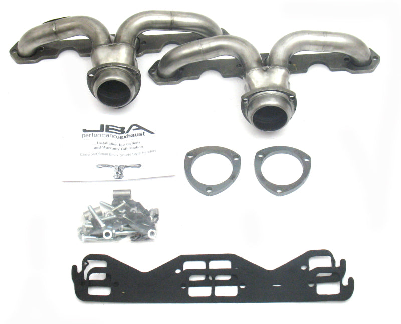 JBA 57-74 Chevrolet Corvette 265-400 SBC 1-5/8in Primary Raw 409 Tight Tuck Header 1815S-1 1815S-1 Photo - Primary