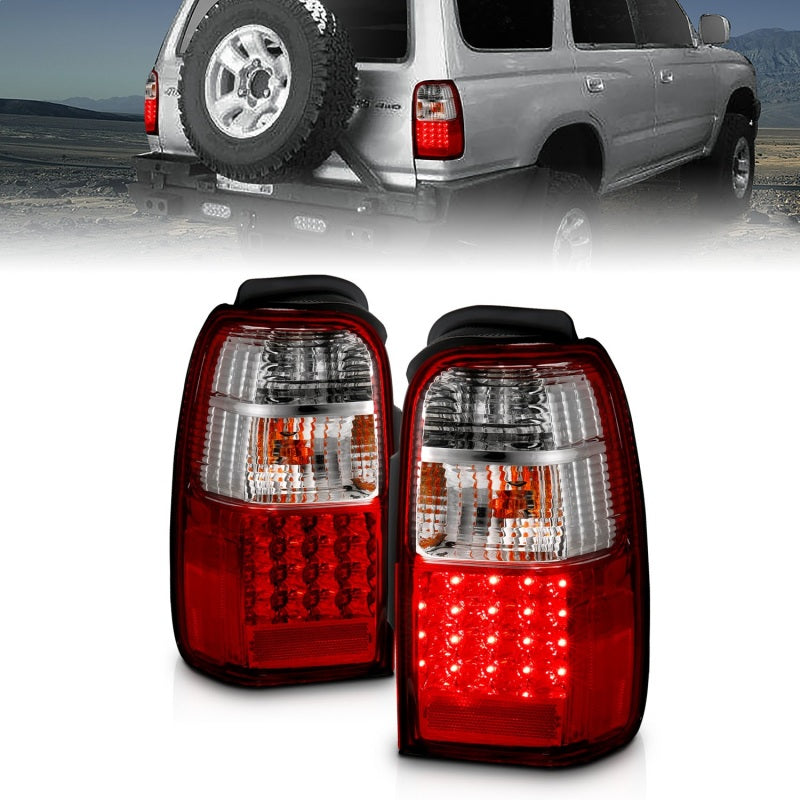 Anzo 2001-2002 Toyota 4 Runner LED Tail lights Red/Clear 311070 Photo - Primary