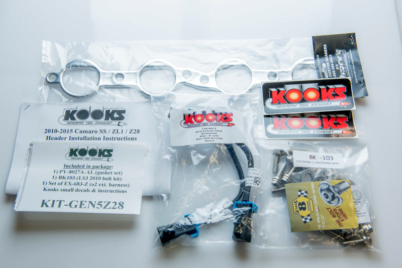 Kooks 2015 Chevy Camaro Z28 2in x 3in SS LT Headers w/ Race Catted Connection Pipes 2251H620 2251H620 Photo - in package