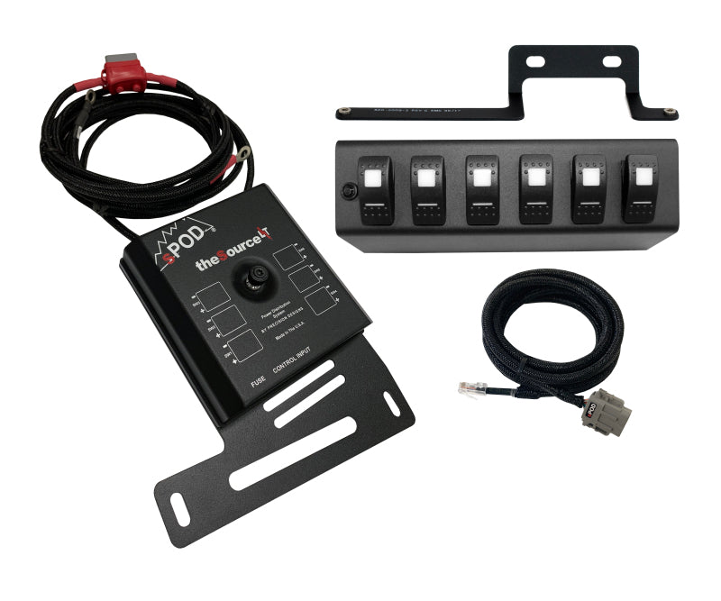 SPOD 09-18 Jeep Wrangler JK SourceLT w/ Red LED Switch Panel 873190 873190 Photo - Primary