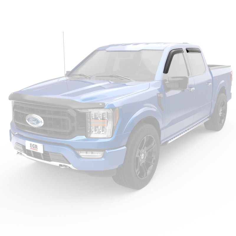 EGR 15+ Ford F150 Crew Cab Tape-On Window Visors - Set of 4 643491 643491 Photo - Mounted
