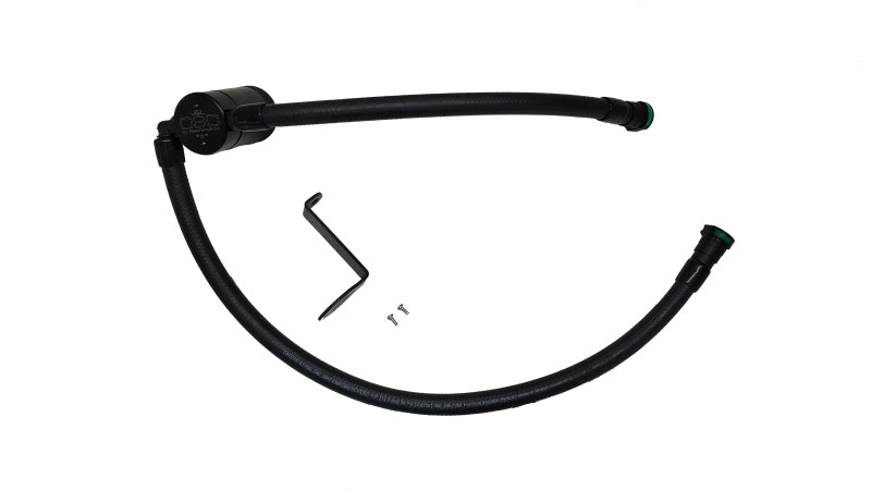 J&L 23-24 Ford F-250/F-350 7.3L Oil Separator 3.0 Passenger Side - Black Anodized 3094P-B 3094P-B Photo - Primary