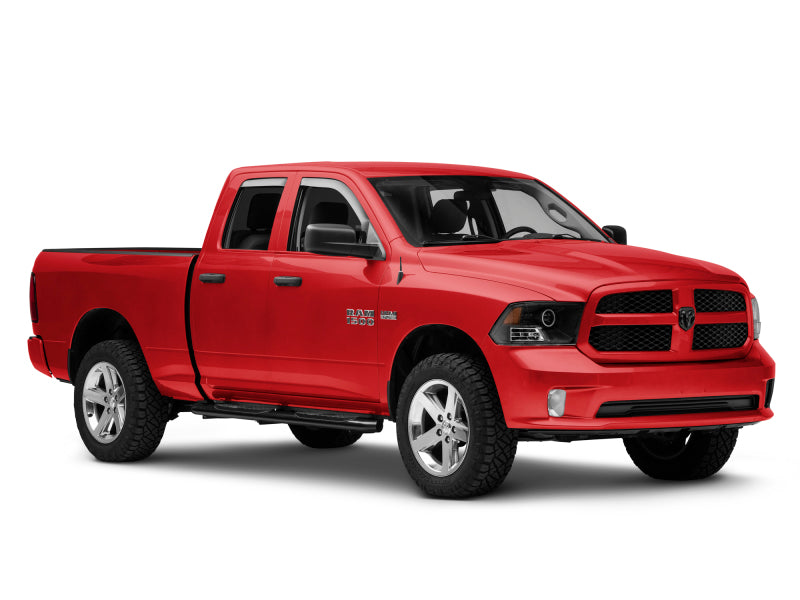 Raxiom 09-18 RAM 1500 Super White LED Halo Projector Headlights- Black Housing (Clear Lens) R110150 R110150 Photo - Close Up