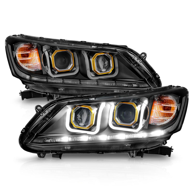 Anzo 2013-2015 Honda Accord Projector Headlights w/ U-Bar Black 121492 User 2