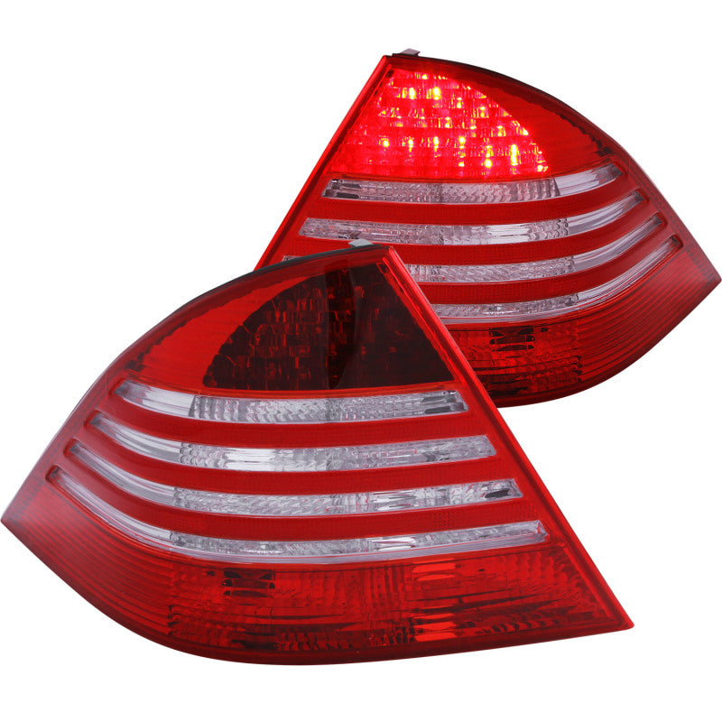 Anzo 2000-2005 Mercedes Benz S Class W220 LED Taillights Red/Clear 321055 Photo - Primary