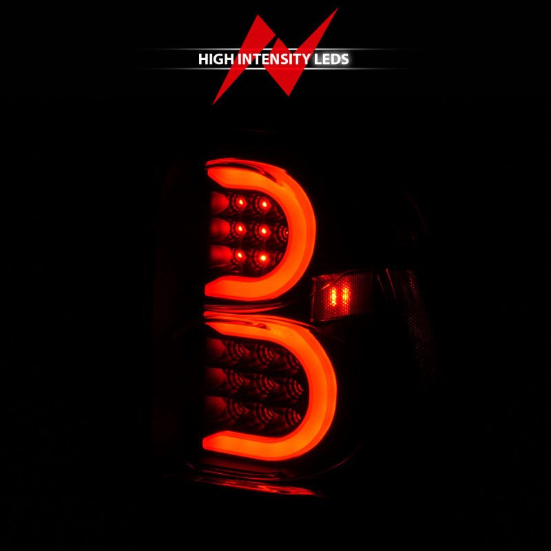 ANZO 2002-2009 Chevrolet Trailblazer LED Tail Lights w/ Light Bar Black Housing Clear Lens 311371 311371 Photo - Unmounted