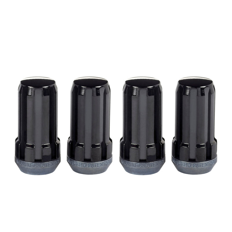 McGard SplineDrive Lug Nut (Cone Seat) 1/2-20 / 1.60in. Length (4-Pack) - Black (Req. Tool) 65340BK 65340BK Photo - Primary