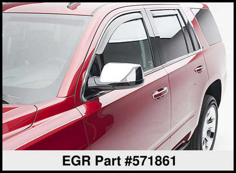 EGR 15+ Chevy Tahoe/GMC Yukon In-Channel Window Visors - Set of 4 (571861) 571861 571861 Thumbnail
