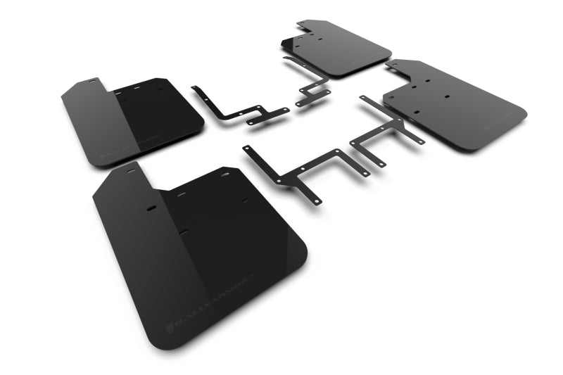 Rally Armor RAL UR Blk Flap/Met. Blk Logo Body Armor & Protection Mud Flaps main image